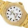 ROLEX YACHT-MASTER 40 YELLOW GOLD 18K WHITE DIAL REF. 16628 WITH BOX