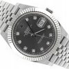 ROLEX DATEJUST 41 JUBILEE STEEL/WHITE GOLD 18K SLATE GREY DIAMOND DIAL REF. 126334 FULL SET