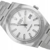 ROLEX DATEJUST 41 OYSTER STEEL WHITE DIAL REF. 126300 FULL SET