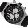 BREITLING SUPER CHRONOMAT B01 44 STEEL BLACK DIAL REF. AB0136251B1S1 FULL SET