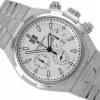 VACHERON CONSTANTIN OVERSEAS CHRONOGRAPH STEEL SILVER DIAL REF. 49150/B01A-9095 FULL SET