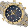 OMEGA SEAMASTER DIVER 300M CHRONOGRAPH STEEL/YELLOW GOLD 18K BLUE DIAL REF. 2398.80.00 FULL SET