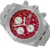 BREITLING CHRONOMAT EVOLUTION CHRONOGRAPH STEEL RED DIAL REF. A13356 WITH BOX