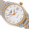 LONGINES MASTER COLLECTION MOP PEARL DIAMOND DIAL STEEL/ROSE GOLD CAP 18K REF. L2.257.5.89.7 FULL SET