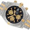 BREITLING CHRONOMAT EVOLUTION STEEL/YELLOW GOLD 18K BLACK DIAL REF. B1335611 FULL SET