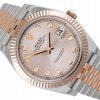 ROLEX DATEJUST 41 JUBILEE STEEL/ROSE GOLD 18K PINK SUNDUST DIAMOND DIAL REF. 126331 WITH BOX
